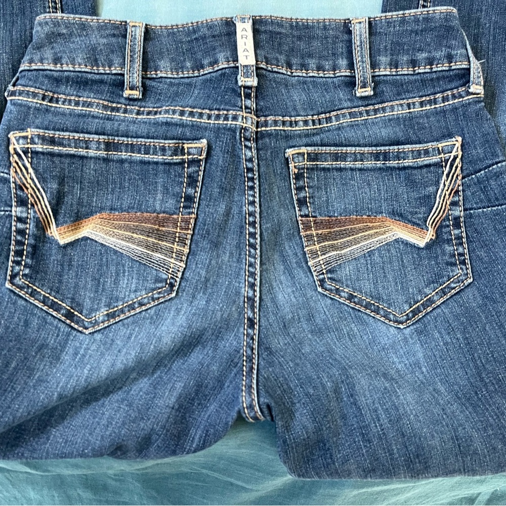Ariat Women's Denim Jeans with Tan Stitching 28R
